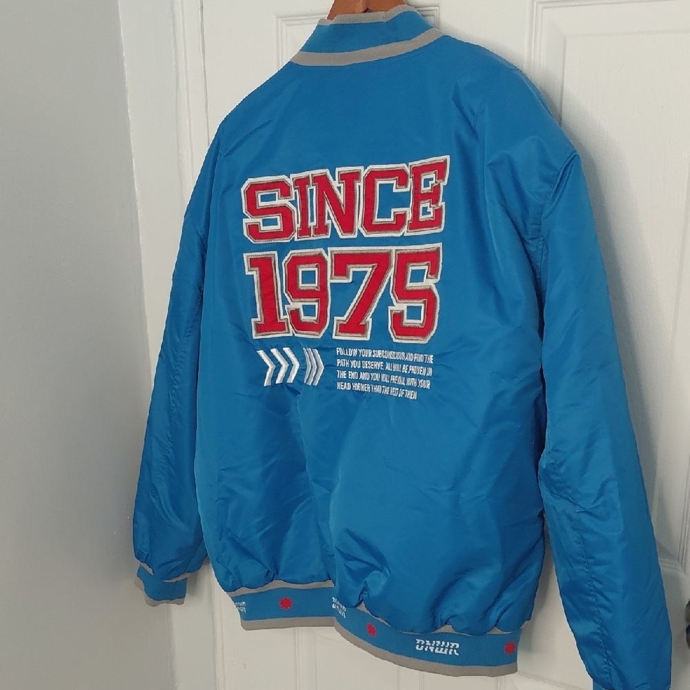 Zara Blue Bomber Jacket - Picture 8 of 8